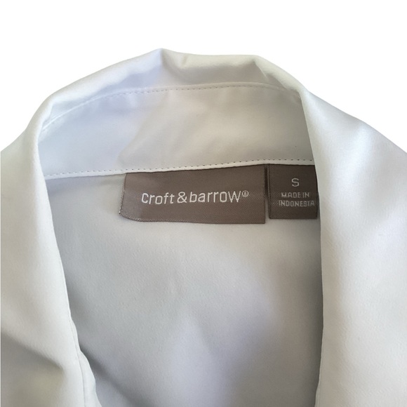 🚨Final Sale🚨 Croft & Barrow White Embroidered Button Down Top Blouse Size Small - Picture 6 of 6